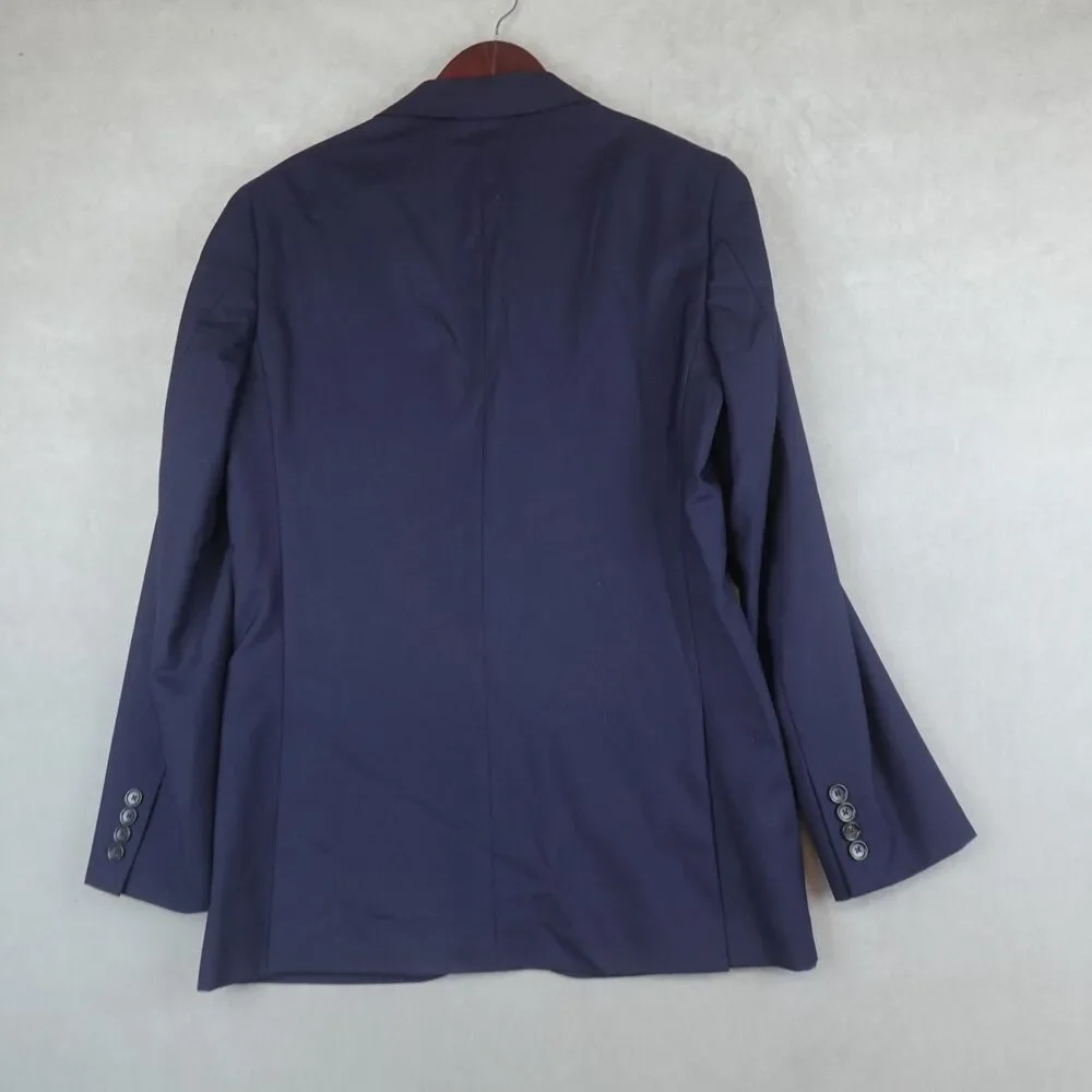 J Crew Ludlow Blazer 38R Slim Loro Piana Super 120s Merino Wool Navy Sport Coat
